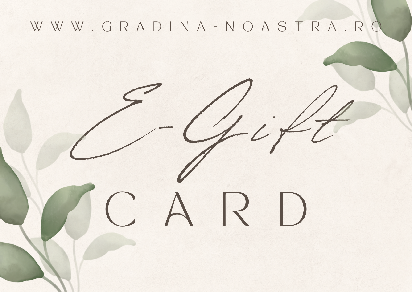 e-Gift Card by Gradina Noastra