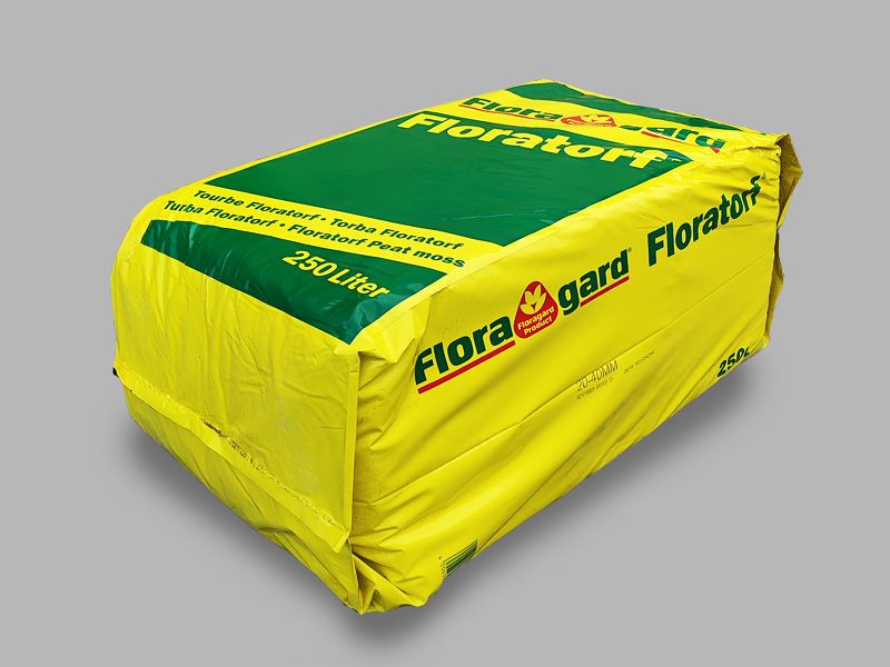 Turba substrat granulatie medie / pamant de plante Floragard MP 0-40mm 250 L