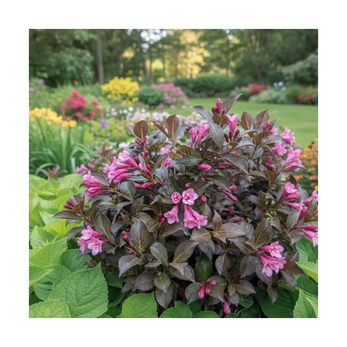 Weigela "Purpurea" / Weigela florida "Purpurea"/ - Gradina Noastra